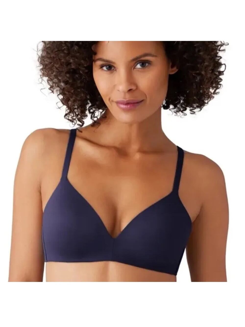 NWOT Wacoal 852189 How Perfect Wire Free T-shirt Blue Bra – 32DD